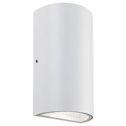 Applique Biemissione Contemporanea Trump Alluminio Bianco 6+6W Led 3000K