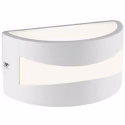 TIBET-APPLIQUE 10W LED 4000K BIANCO Applique in alluminio pressofuso. Finitura goffrata. Diffusore in resina satinata. Illumi ...