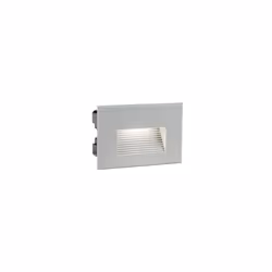 Incasso / Segnapasso in alluminio pressofuso. Diffusore in vetro satinato. Adatta all'installazione in casseformi standard. I ...