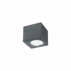 Applique Applique da Esterno a LED 6W 3000K Sovil Grigio Applique in alluminio pressofuso Finitura goffrata Diffusore in vetr ...