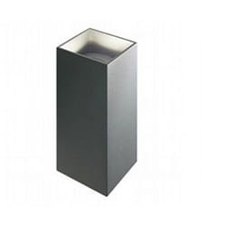 Applique Da Esterno Moderna Tower Alluminio e Vetro Grafite Led 6,6W 3000K