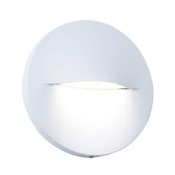 Segnapasso Tondo Moderno Open Alluminio Bianco 3W Led 4000K