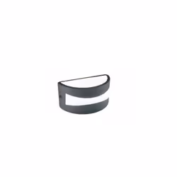 Applique Applique da Esterno a LED 10W 3000K Sovil Grigio Applique in alluminio pressofuso Finitura goffrata Diffusore in res ...