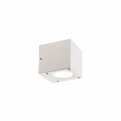 Applique in alluminio pressofuso. Finitura goffrata. Diffusore in vetro trasparente. Illuminazione con LED COB. Consumo: 6W. ...