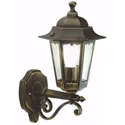 Applique da Esterno in Alto Nero Oro Disponibile in due versioni: Media e Grande Applique con struttura in pressofusione di a ...