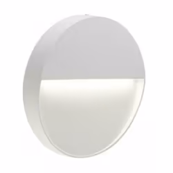 SEMI INCASSO LED TONDO PICCOLO Semi-incassso tondo in pressofusione di alluminio. Diffusore in termoplastico satinato. Illumi ...