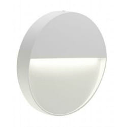 Sovil illuminazione da parete esterno semi incasso led tondo piccolo bianco 99156/02
