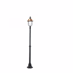 Collezione Rustica ESALTA IL TUO OUTDOOR Palo telescopico a 1 luce con altezza minima 134 cm massima 200 cm realizzato con st ...