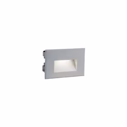Incasso / Segnapasso in alluminio pressofuso. Diffusore in vetro satinato. Adatta all'installazione in casseformi standard. I ...