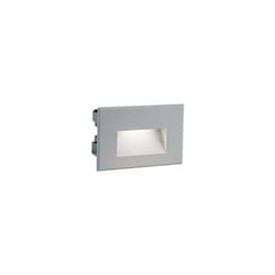 Sovil - Lampada Segna Passo Rettangolare da Incasso a Parete a led 3W 3000K Alluminio