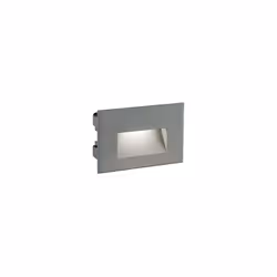 Incasso / Segnapasso in alluminio pressofuso. Diffusore in vetro satinato. Adatta all'installazione in casseformi standard. I ...