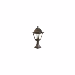 Paletto in pressofusione di alluminio. Diffusori in vetro trasparente. Altezza max lampada: 170mm. Alimentazione 230 V ~ 50 H ...