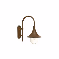 Appliquein pressofusione di alluminio. Diffusore in termoplastico trasparente. Altezza max lampada: 150mm. Alimentazione 230  ...