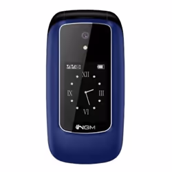 NGM-Mobile Hit, Clamshell, Doppia SIM, 6,1 cm (2.4"), 2 MP, 1000 mAh, Nero, Blu
