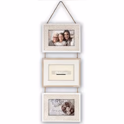 ZEP Courcy, Set di cornici per foto, Legno, Multicolore, Parete, 10 x 15 cm, Paesaggio/Ritratto