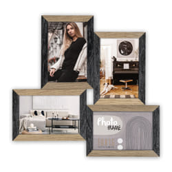 ZEP DN485B cornice per quadro Cornice per foto multipla Nero, Legno