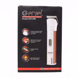 Tagliacapelli Gemei GM 698Elegante taglia capelli Gemei ricaricabile GM-698. Trimmer per baffi e barba, corpo.Specifiche:Mode ...