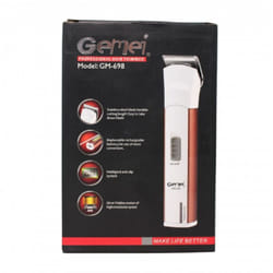 Tagliacapelli Tagliabarba Professionale Elettrico a Batteria Ricaricabile Gm-698 - - Maxtech