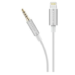 Maxtech - Cavo 2 Mt Adattatore Audio Cuffie Aux 3,5mm Jack Tripolare a Lightning Aux-ln03 -
