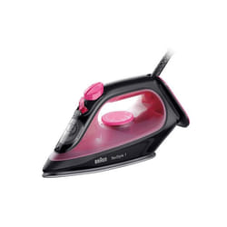 Braun TexStyle 1 Ferro da stiro a secco e a vapore Piastra in Ceramica 2000 W Nero, Viola
