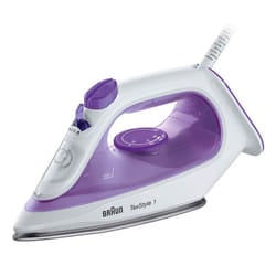 Braun TexStyle 1 SI 1080 Ferro da stiro a secco e a vapore Piastra in Ceramica 2000 W Nero, Viola