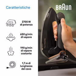 Braun CareStyle 7 Pro IS 7286 2700 W 2 L EloxalPlus soleplate Nero - Vista aggiuntiva 6