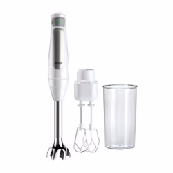 Braun MultiQuick 7 MQ7005B WH, Frullatore per cottura, 1,2 m, 1000 W, Acciaio inox, Bianco