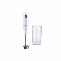 Braun MultiQuick 1 MQ10.001M, Frullatore ad immersione, 0,6 L, 1,2 m, 450 W, Blu, Bianco