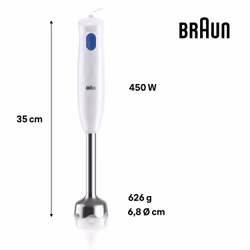 Braun MultiQuick 1 MQ10.201M Minipimer Frullatore ad immersione White - Vista aggiuntiva 4