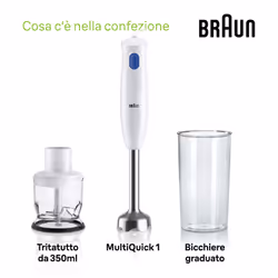 Braun MultiQuick 1 MQ10.201M Minipimer Frullatore ad immersione White - Vista aggiuntiva 8