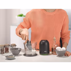 Braun CH3011BK tritaverdure elettrico 0,5 L 500 W Nero - Vista aggiuntiva 5