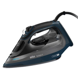 Braun TexStyle 9 0127409002 ferro da stiro Ferro a vapore EloxalPlus soleplate 3200 W Blu scuro