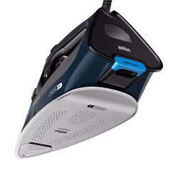 Braun TexStyle 9 0127409002 ferro da stiro Ferro a vapore EloxalPlus soleplate 3200 W Blu scuro