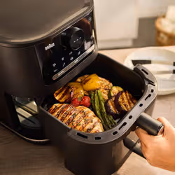 Braun HF 5075 Singolo Indipendente 2000 W Friggitrice ad aria calda Nero, Grigio - Vista aggiuntiva 5