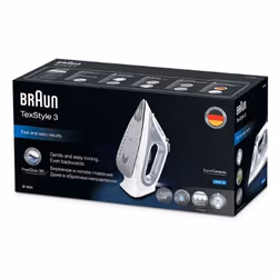 Braun TexStyle 3 SI 3054 Ferro a vapore Piastra in Ceramica 2400 W Grigio - Vista aggiuntiva 4