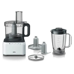 Braun FP3131WH robot da cucina 800 W 2,1 L Grigio, Bianco