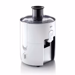 Braun SJ3100, Centrifuga spremiagrumi, Nero, Bianco, A gradini, 1,25 L, 5,5 cm, 0,75 ml