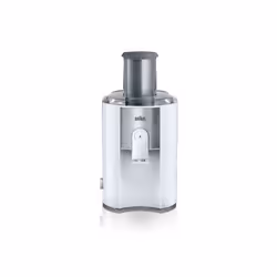 Braun J 500 WH, Estrattore di succo, Acciaio inox, Bianco, 2 L, 1,25 L, 7,5 cm, 900 W