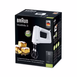 Braun Sbattitore MultiMix 3 HM 3000 Bianco - Vista aggiuntiva 6