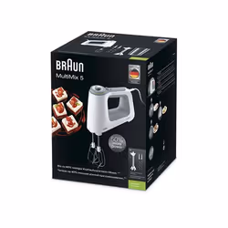Braun HM 5107 WH Sbattitore manuale 750 W Grigio, Bianco - Vista aggiuntiva 5