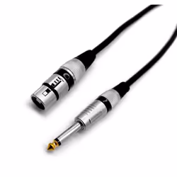 nuovaVideosuono 14HI058, Cavo per microfono, Cannon, Nero, 10 m, Cloruro di polivinile (PVC), 6 mm