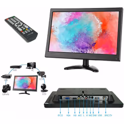 Monitor 13.3" pollici HD per telecamere display led TFT videosorveglianza Monitor led HD per telecamere di videosorveglianza ...