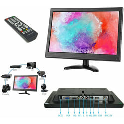 Monitor 13.3' pollici hd per telecamere display led tft videosorveglianza