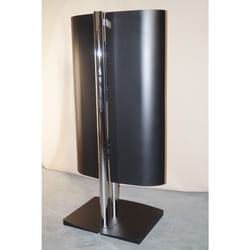 ITB PM5160 Supporti a parete per TV 190,5 cm (75") Pavimento Nero, Cromo