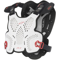 Alpinestars A-1 Protezione toracica 2016, nero-bianco, dimensione XL 2XL per uomo