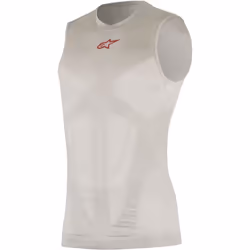 Alpinestars Tech Tank Summer Camicia, rosso-argento, dimensione M L per uomo