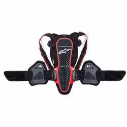 Alpinestars Nucleon KR-3 Protezione per la schiena, nero-rosso, dimensione S per uomo