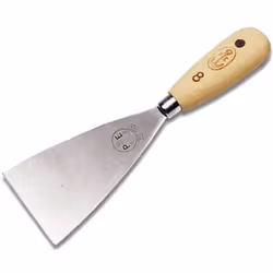 in acciaio con manico legno