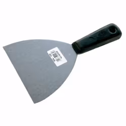 La spatola flessibile per stuccatori, con lama in acciaio temprato e manico in plastica, rappresenta uno strumento affidabile ...