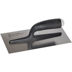 Ancora - Frattone americano liscio con base in acciaio e portamanico in plastica 12 x 28 cm -Acciaio inox